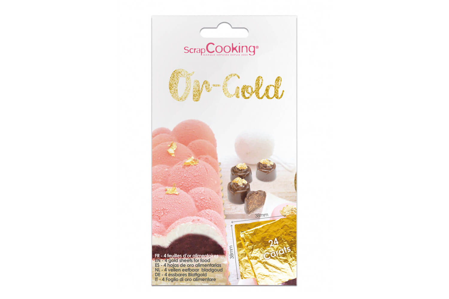 Feuilles d'or alimentaire 24 carats  Gâteau et Pâtisserie – COOK FIRST®