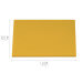 Planche à découper polyéthylène jaune HD500 avec fixations 50x30cm