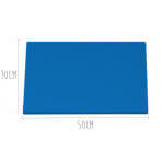 Planche à découper polyéthylène bleue HD500 avec fixations 50x30cm
