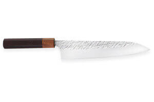 Couteau de chef japonais artisanal Yu Kurosaki Raijin acier cobalt 21cm