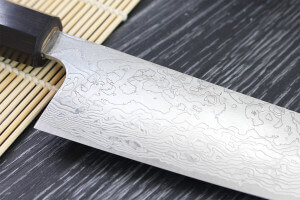 Couteau de chef japonais artisanal Takeshi Saji R2 Damas 18cm