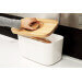 Boîte à pain avec couvercle réversible en bambou Joseph Joseph Bread Bin blanche
