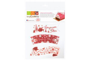 Lot de 3 décos azyme Scrapcooking - Joyeuses Fêtes