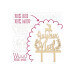 Cake topper Joyeux Noël Scrapcooking en bois