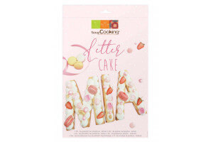 Kit letter cake Scrapcooking 26 gabarits lettres - Réutilisable