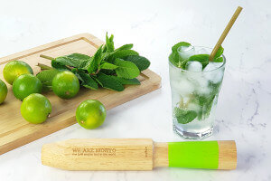 Pilon doseur Cookut We Are Mojito 4 en 1 en bois 28cm