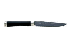 Couteau de table Kai Michel Bras n°7 10,7cm acier inox SG2 + fourreau en bois