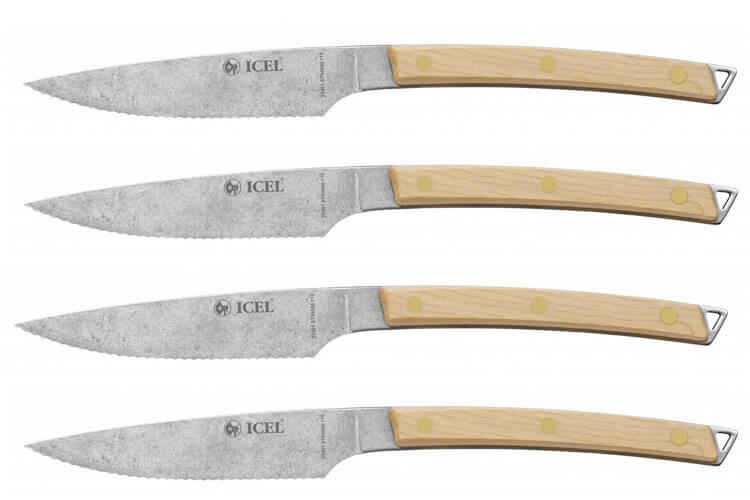 Set Arcos 4 couteaux à steak dentés monoblocs tout inox