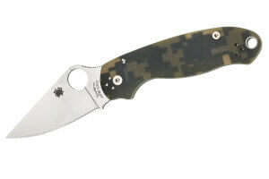 Couteau pliant Spyderco Para 3 manche G10 camouflage 11cm