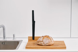 Planche à pain artisanale en bois de chêne Clap Design multifonction 44x28x2,8cm