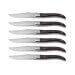 Coffret 6 couteaux à steak Comas ACR Noir acier inox 13/0
