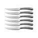 Coffret bois 6 couteaux à steak Comas Geometric acier inox 13/0