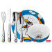 Coffret repas enfants WMF Licorne acier inox 18/10 et porcelaine