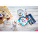 Coffret repas enfants WMF Licorne acier inox 18/10 et porcelaine