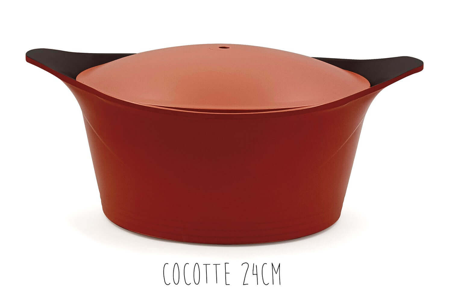 Set Cocotte Cookut passion + maniques rouges et poignée inox