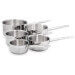 Set de 5 casseroles Baumalu Gamme Gastronomie en acier inox 12, 14, 16, 18, 20cm