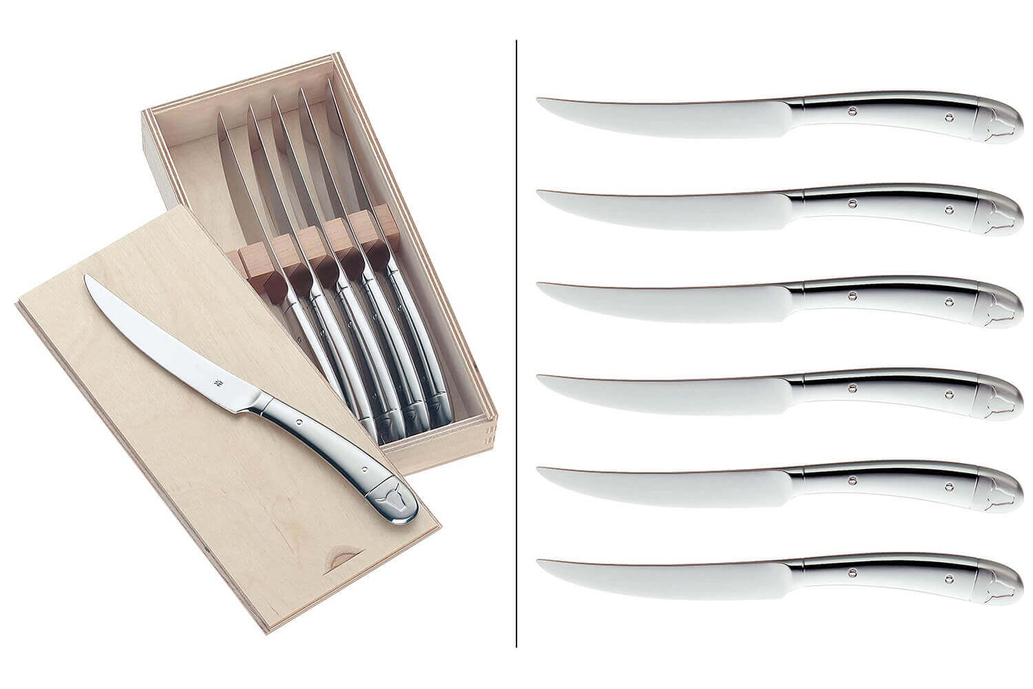 10 couteaux à viande Design Inox – Mathieu Location