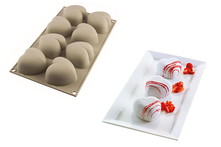 Moule silicone 3D Silikomart Cuoricino