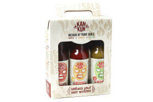 Coffret découverte 3 sauces mexicaines Kankun - Chipotle, Jalapeno et Habanero