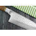 Couteau santoku japonais artisanal forgé Takeshi Saji R2 Tsuchime 16,5cm