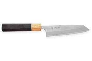 Couteau ko-bunka japonais artisanal Yoshimi Kato AS Nashiji 13,5cm