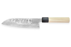 Couteau santoku japonais artisanal Masakage Shimo 17cm Shirogami