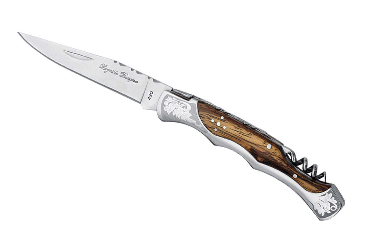 Couteau tire-bouchon sommelier Laguiole en bois