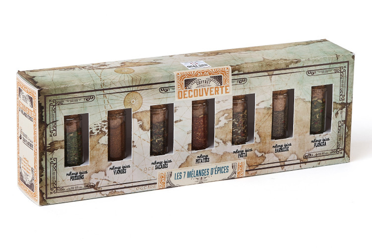 Coffret découverte Quai Sud 7 mélanges d'épices