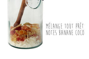 Mélange pour rhum arrangé Quai Sud Réunion en carafe 1l - Notes banane coco