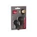 Set de 2 bouchons arrondis Vacu vin noir