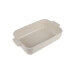 Plat four individuel rectangle Peugeot Appolia en céramique écru 22x12x4,5cm