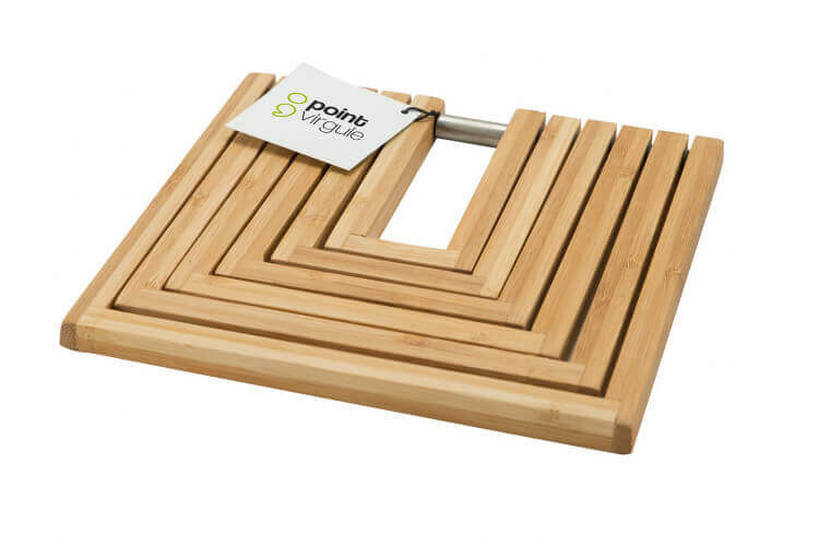 Dessous de plat extensible Point Virgule en bambou - Jusqu'à 19 x 35 cm