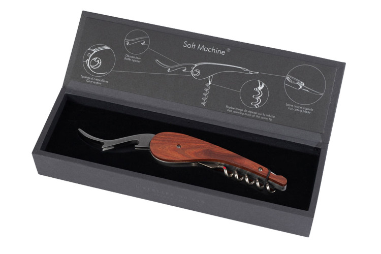 Tire bouchon sommelier L'Atelier du vin Soft Machine en bois