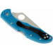Couteau pliant Spyderco Delica 4 C11FPBL en nylon/fibre de verre bleu 10,8cm