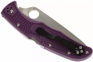 Couteau pliant Spyderco Endura 4 C10FPPR nylon/fibre de verre violet 12,6cm