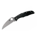 Couteau pliant Spyderco Endura 4 C10FSWCBK Wharncliffe denté en nylon/fibre de verre noir 12,6cm