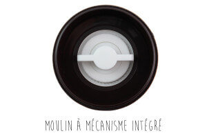 Moulin à poivre duo noir et blanc Savor&Sens - 190g