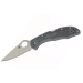 Couteau pliant Spyderco Delica 4 C11FPGY en nylon/fibre de verre gris 10,8cm