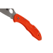 Couteau pliant Spyderco Delica 4 C11FPOR manche en nylon/fibre de verre orange 10,8cm