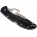 Couteau pliant Spyderco Delica 4 Wave C11PGYW manche fibre de verre noir 10,8cm