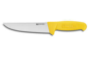 Couteau de boucher professionnel Fischer HACCP 17cm manche jaune