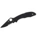 Couteau pliant Spyderco Delica 4 C11PSBBK semi denté manche nylon/fibre de verre noir 10,8cm