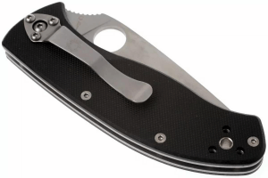 Couteau pliant Spyderco Tenacious C122GPS semi-denté manche G10 noir 11,1cm