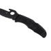 Couteau pliant Spyderco Matriarch 2 Wave C12SBBK2W lame noire manche en nylon/fibre de verre 12,6cm