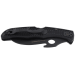 Couteau pliant Spyderco Matriarch 2 Wave C12SBBK2W lame noire manche en nylon/fibre de verre 12,6cm