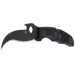 Couteau pliant Spyderco Matriarch 2 Wave C12SBBK2W lame noire manche en nylon/fibre de verre 12,6cm