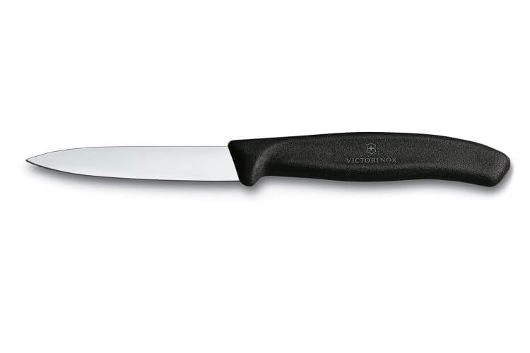 Couteau d'office Victorinox Swissclassic noir lame lisse 8cm