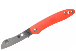 Couteau pliant Spyderco Roadie C189POR manche en nylon/fibre de verre orange 7,6cm