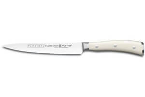 Couteau filet de sole Classic Ikon blanc / Creme de Wüsthof - lame flexible 16 cm