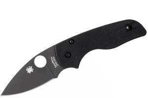 Couteau pliant Spyderco Lil'Native C230GPBBK lame noire et manche en G10 8,9cm